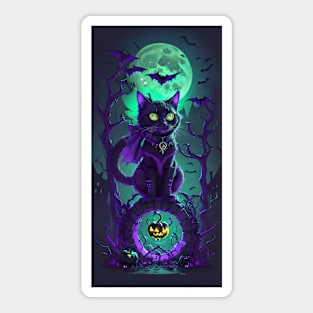 Halloween spooky Cat Sticker